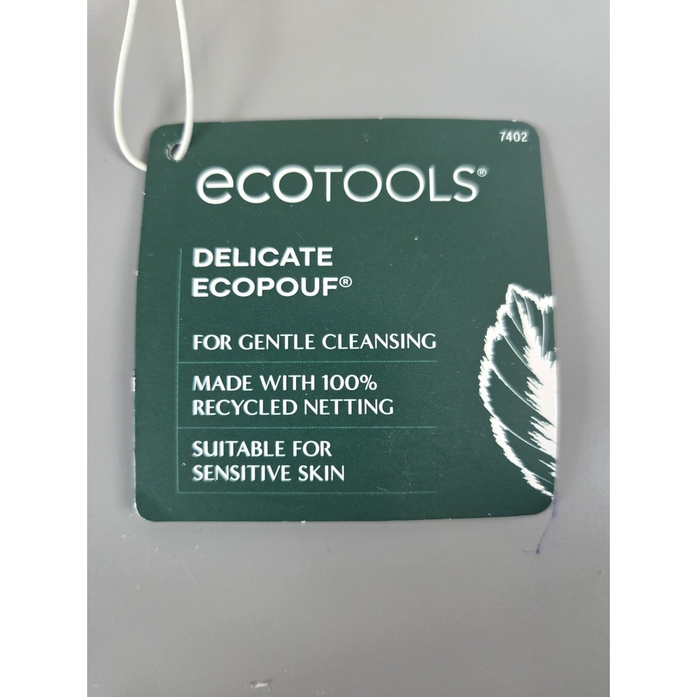 Set of 3 EcoTools Delicate Ecopouf Gentle Sensitive Skin Recycled Netting Sponge - Picture 2 of 3